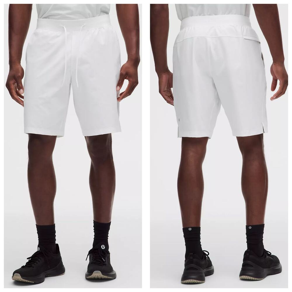 Lululemon Men’s Zeroed In Linerless Short 9" Size XXL Cream Off White lm7ajbs